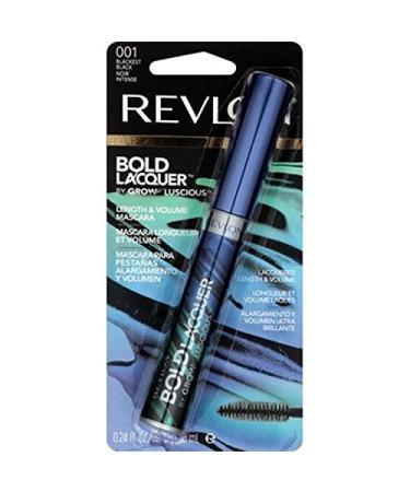 Revlon Bold Lacquer Grow Luscious Length+Volume Mascara - NWP Blackest Black (001) - 0.24 oz