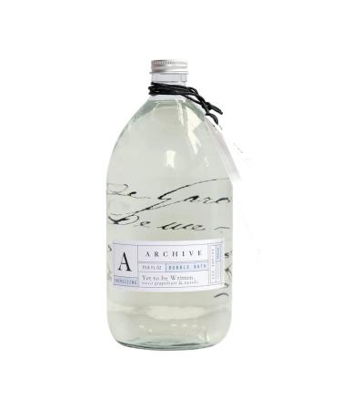 Archive Yet to Be Written Bubble Bath for Adults | Blend of Natural Oils, Lightly Scented Bubbly Bath | 33.8 Fl oz