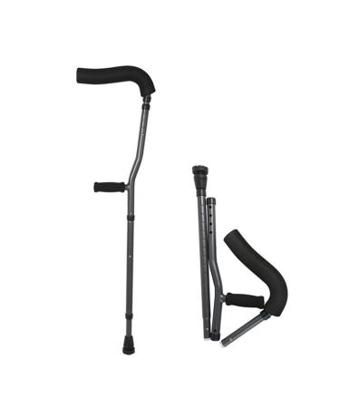 Folding Underarm Crutches F-Shape Lightweight Crutches for Adults Ergonomic Comfortable Wrist Handle for Adults and Children with Heights 145-180cm Lucky Star Selfless dedication