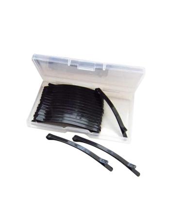 1 Box 15 pieces 6.5cm black metal professional hairdresser use hairpins braid up-do clips wedding hair styling closure clamp grip divider accessories for hair production
