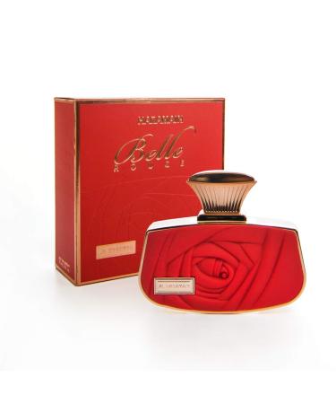 Al Haramain Belle Rouge - Arabian Perfume for Women - Long Lasting Perfume for Women - Oriental Floral Fragrances - Eau de Parfum for Women - 2.5 oz Amber Floral