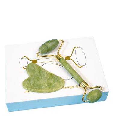Gua Sha Facial Tools & Jade Roller Set - Best Skin Care Gift for Men & Women - Buy Online on GoSupps.com