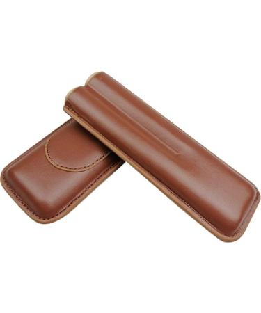 Portable Cigar Case Leather Cigar Holder Case with Cutter Humidor Travel Box Portable Cigar Accessory - Buy Online on GoSupps.com
