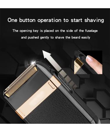 Buy Premium Waterproof Electric Razors for Men | Portable Rechargeable Shavers & Beard Trimmers | Gold with Gift Box - Buy Online on GoSupps.com