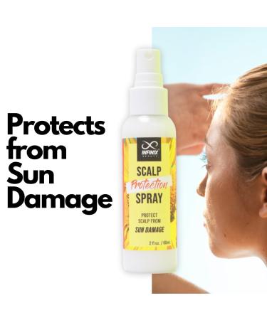 Infinix Soothing Scalp Protection Spray - UV Shield - Sun and Heat Protector for All Hair Types - Prevents Hair Loss Moisturizing & Conditioning | Cruelty Free - 2fl oz/ 60ml - Buy Online on GoSupps.com
