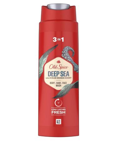 Old Spice Old Spice Deep Sea 3 in 1 Shower Gel and Shampoo for Men 250ml 6 Pack