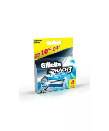 Buy Gillette Mach 3 Turbo with Aloe & Vitamin E 4 Pack - Best International Shipping & Deals - Buy Online on GoSupps.com