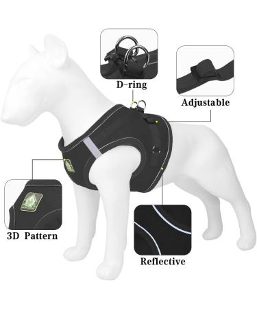 Harness and Lead Set for Puppy Cat Adjustable Reflective Vest Harness Cat Leash Cat Harness Escape Proof for Small Dog Cat Kitten Puppies Walking - Buy Online on GoSupps.com
