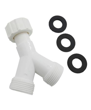 LUOFANG 3/4 Y Piece Splitter Connector Convenient & Y Shape Connector Plastic for Washing Machine & Dishwasher