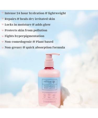 Natural Vibes Moisturising Body Lotion for Intense Repair Hydration & Glow 300 ml - Buy Online on GoSupps.com