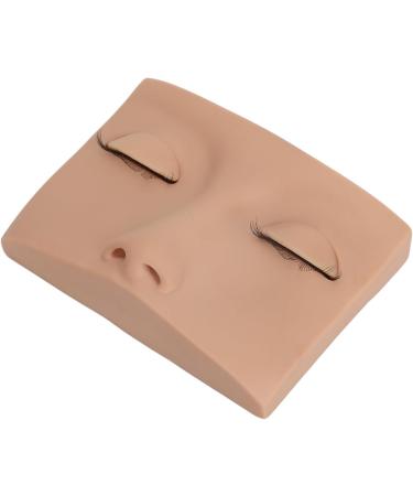 Eyelash Manikin Head Wide Application Eyelash Manikin Head Half Head Design Portable Washable with 3 Pairs Replacement Eyes for Home (Skin Color) - Buy Online on GoSupps.com