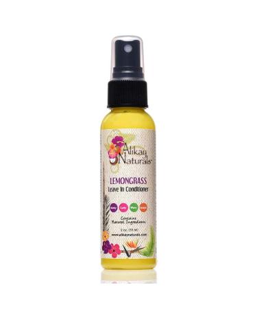 Alikay Naturals Lemongrass Leave In Conditioner Natural Silk Amino Acid  Aloe Vera Juice  Lemongrass Oil 2 Ounce