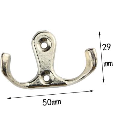 Housoutil Zinc Alloy Hooks 10pcs Cabinet Hooks Door Wall Hook Towel Hanger Coat Hooks Robe Hooks Clothes Hook Zinc Alloy medium Silver - Buy Online on GoSupps.com