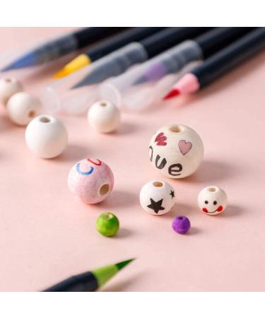 300pcs 20mm Natural Unfinished Round Wood Beads | Wooden Spacer Beads for DIY Crafts - Buy Online on GoSupps.com