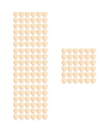 Toyvian 200 STK Log Color Peach Cherz Handle accessories to make your own mini wooden hearts unfinished Valentine peards Heart pearls Harn