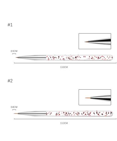Voarge 10-Part Nail Brush Set - Art Painting & Drawing Brushes for UV Gel & Acrylic Nails - Pink Nail Art Accessories - Buy Online on GoSupps.com