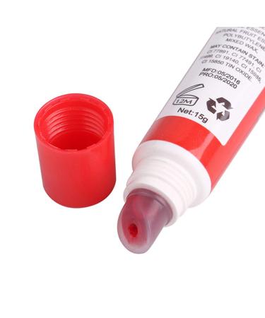 Qinlorgo Advanced Color Scrub Lip Gloss - Cherry Red Portable Lipstick for Daily Beauty | International Shipping - Buy Online on GoSupps.com