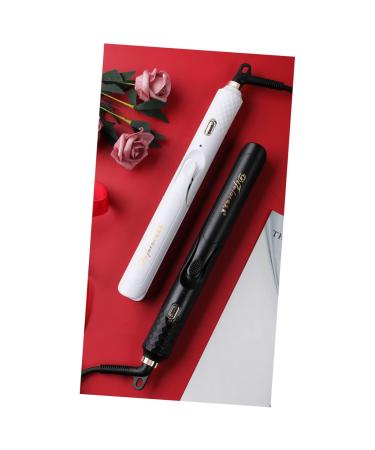 Outanaya 1pc Curling Iron Curling Wand Electric Hot Comb Hair Straightener Brush Hair Roller Black US Plug Black