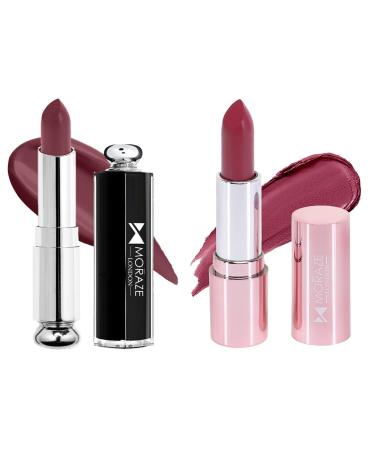 Pack Of 2 Stick Creamy Lipstick Waterproof Long-Lasting(Strwbery+Boss)