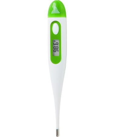 Veridian Healthcare Digital Thermometer - 60-Second Readout - Fahrenheit and Celsius - Rigid Tip - Fever Alert - Lifetime Warranty - Buy Online on GoSupps.com