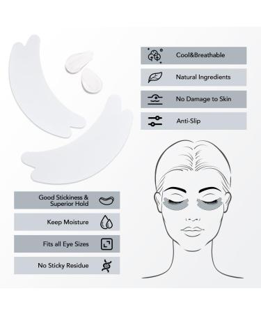 Lunamoon Eye Pads for Eyelash Extensions - Black Butterfly 50 Couples | Perfect for Eyelash Lifting & Coloring - Buy Online on GoSupps.com
