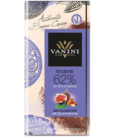  Italian Gourmet E.R. Vanini Dark Bar 62% Bagua with figs and almonds 100g + gourmet Italian polpa 400g - Buy Online on GoSupps.com