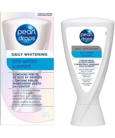 Pearl Drops Whitening Toothpolish Ice White Freshmint Boost - 50ml - Buy Online on GoSupps.com