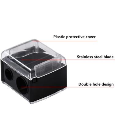 Premium Makeup Sharpener Spinker - Double Pointed Cosmetic Sharpener for Eyebrow Lipliner & Eyeliner Pencils | International Shipping Available - Buy Online on GoSupps.com