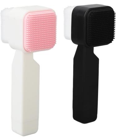 Double Sided Face Wash Brushes Soft Bristles Effective Cleansing Collagen Boost Travel Friendly for Skin Care Exfoliating - Buy Online on GoSupps.com