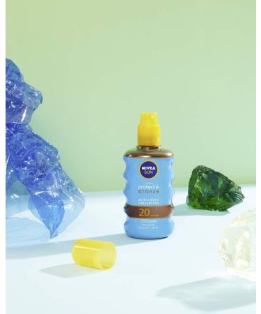 Nivea Sun - Dry oil with "Protect and Bronze" melanin activator 200 ml - Buy Online on GoSupps.com