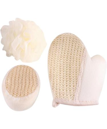 Beavorty Sponge Puff Gloves - 9 Pcs Exfoliating Shower Mittens for Dead Skin Removal | Double Sided Sisal Bath Gloves - Buy Online on GoSupps.com
