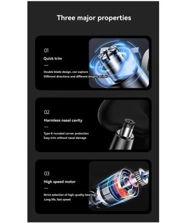 Fangxuee Electric trimmer combo for nose hair and eyebrows convenient care for men and women - Buy Online on GoSupps.com