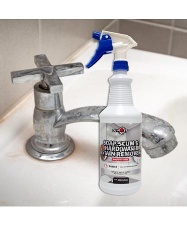 DU-MOST Soap Scum & Hard Water Stain Remover - High Foaming Acid Cleaner for Kitchen & Bathroom | 32 Oz Limescale & Soap Residue Solution - Buy Online on GoSupps.com