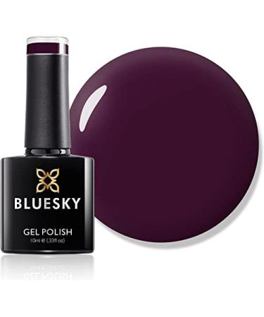 Bluesky Gel Nail Polish Chestnut Purple A077 Dark Plum Long Lasting Chip Resistant 10 ml (Requires Curing Under UV LED Lamp) Chestnut Purple 10 ml (Pack of 1)