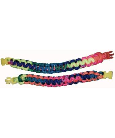 Buy Hongci 101ft Rainbow Paracord Rope + 30 Mini Buckles - Durable Nylon for Bracelets & Outdoor Use - Buy Online on GoSupps.com