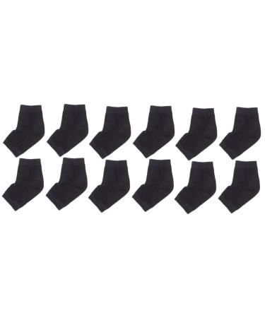 DOITOOL 6 Pairs Moisturizing Gel Socks Ankle Socks Moisturizing Heel Socks Calcetines para Hombre Spa Socks for Dry Feet Anti Crack Heel Socks Classroom Casual Socks Men and Women Ordinary