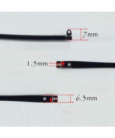 YGNJH Glasses Replacement Legs - Black Eyeglass Temples 1 Pair Plastic Glasses Temple Legs for Optimal Comfort | International Shipping Available - Buy Online on GoSupps.com