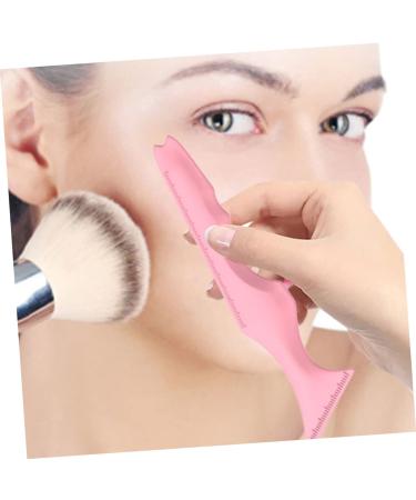 FOMIYES 3pcs Silicone Beauty Ruler - Reusable Eyeliner & Eyeshadow Stencil Set - Makeup Tool for Lipstick Mascara & Eyebrows - Pink - Buy Online on GoSupps.com