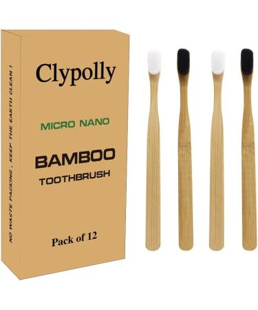 Clypolly Extra Soft Sensitive Gum Bamboo Toothbrush | 20000 Soft Floss Bristles | Ideal for Fragile Gums, Braces, Dentures, Pregnant, Elderly - Buy Online on GoSupps.com
