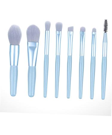 BELLIFFY 8pcs Powder Brush Eyeshadow Makeup Cosmetic Face Brushes Makeup Face Brushes Facial Kit Blue Wooden - Buy Online on GoSupps.com