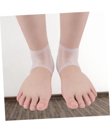 DOITOOL 3 Pairs Pedicure Heel Crack Silica Protective Sleeve Shoe Inserts Cushion Sleeves Heel Soreness Relief Shoe Pads Cushion for Heels Insole Men and Women Soft White - Buy Online on GoSupps.com