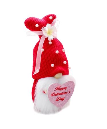 ORFOFE Valentine Gnome House Decorations for Home Mr Mrs Plush Gnome Wear-Resistant Gnome Decor Toy Desktop As Shown 2 111x9x26cm