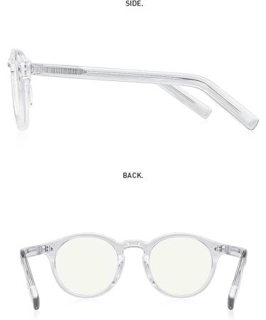 KDOQ Retro Oval Blue Light Blocking Glasses | Stylish Anti-Blue Ray Round Glasses for Men & Women - Shop Internationally - Buy Online on GoSupps.com
