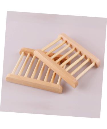 Ciieeo 3 Sets Soap Ravk Wooden Soap Case Holder Mini Trash Can Claw Rings Soap Dish Bathroom Wooden Soap Holder Soap Riser Sink Soap Holder Sponge Sink Holder Ravik Handmade Soap Bamboo - Buy Online on GoSupps.com