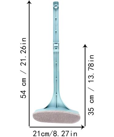 Virtcooy Glass Cleaning Brush - Glass Cleaning Scraper | Wet and Dry Dual Use Window Floor Wash Brush Mesh Screen Cleaner for Walls Counters Sofa Blue - Buy Online on GoSupps.com