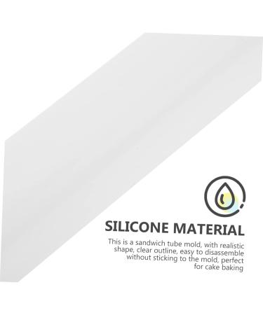 STOBOK Handmade Soap Sandwich Silicone Molds Embedded Soap Mold Homemade Cake Mold Simple Epoxy Resin White 32.2X6.2cm - Buy Online on GoSupps.com