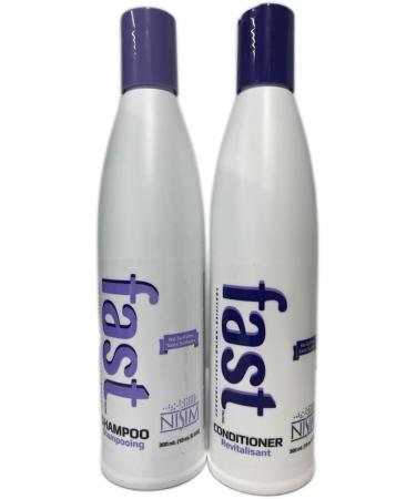 Nisim F.A.S.T. Fortified Amino Scalp Therapy Shampoo & Conditioner - Helps Improve Natural and Healthy Life Cycle of Hair - Sulfate-free and Paraben-free - Hair Care Kit for Men and Women - 10oz/300ml - Buy Online on GoSupps.com