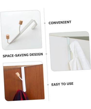 Alipis 2pcs No Punching Door Hook Clothes Rack Towel Holder Towel Rack Over Door Coat Hook Hanger Bags - Buy Online on GoSupps.com