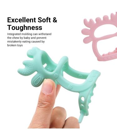 Baby Teething Toys (2 Pack) - Adjustable Wristband Natural Teethers for Infants - Silicone BPA Free - Crab Design - Buy Online on GoSupps.com