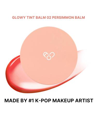 AOU Glowy Tint Balm - Tinted Lip Balm with Natural Gloss & Instant Hydration for Chapped Lips | 0.12oz (02 Persimmon) - International Shipping Available - Buy Online on GoSupps.com